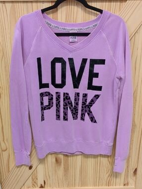 Victoria's Secret PINK Lavender Logo Pullover